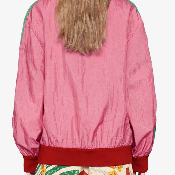 GUCCI LOGO TRACK JACKET PINK SIZE S - Picture 2 of 11